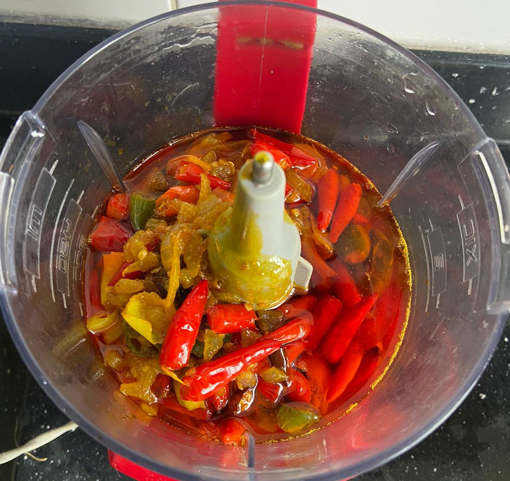 molho de pimenta para acarajé